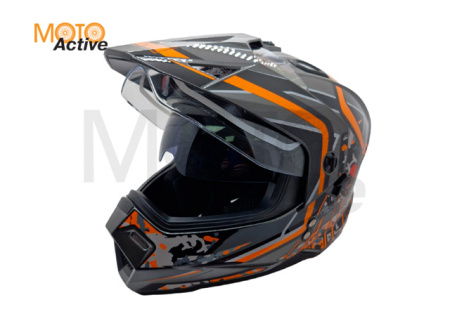 Шлем AiM JK802S Orange/Grey/Black